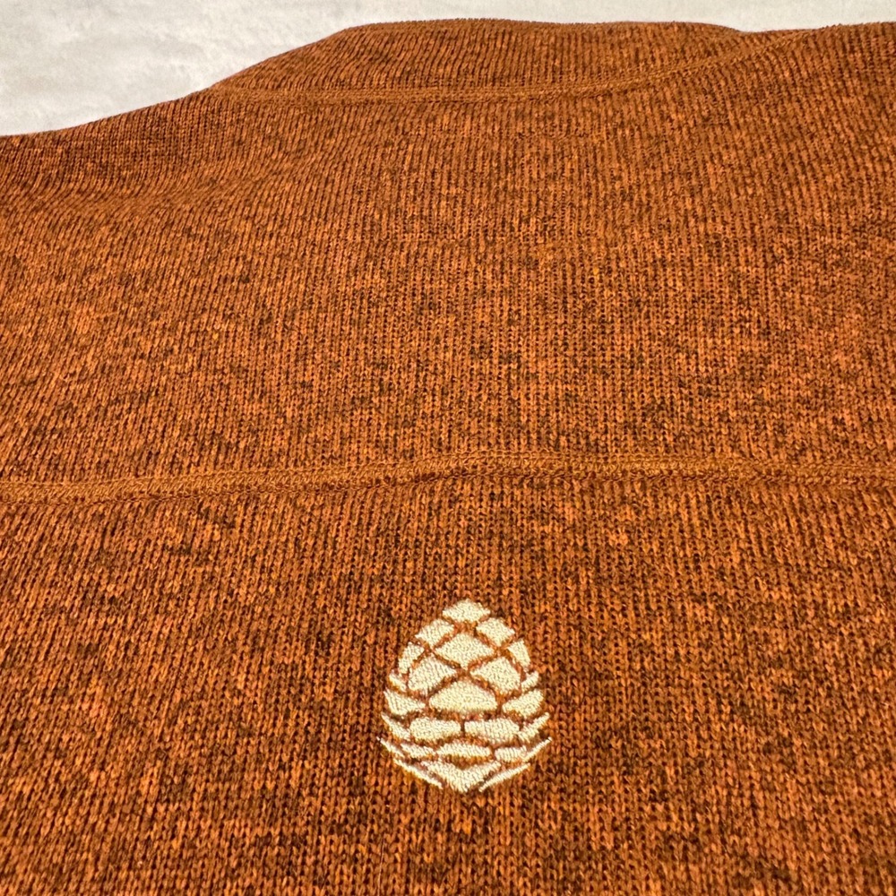 Stio Wilcox Fleece Vest Men XXL Burnt Orange Heather Full Zip Hike Gorpcore - Picture 8 of 8